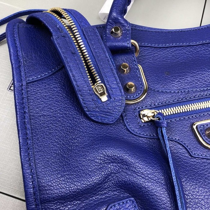 Ba*len*cia*ga classic city shoulder bag electric blue
