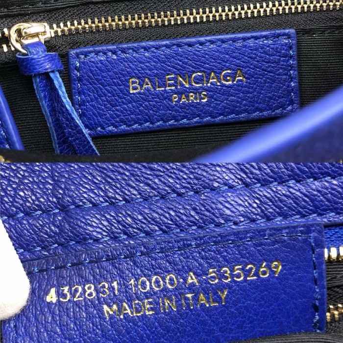 Ba*len*cia*ga classic city shoulder bag electric blue