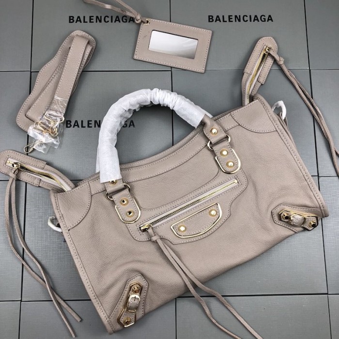 Ba*len*cia*ga classic city shoulder bag grey/gold