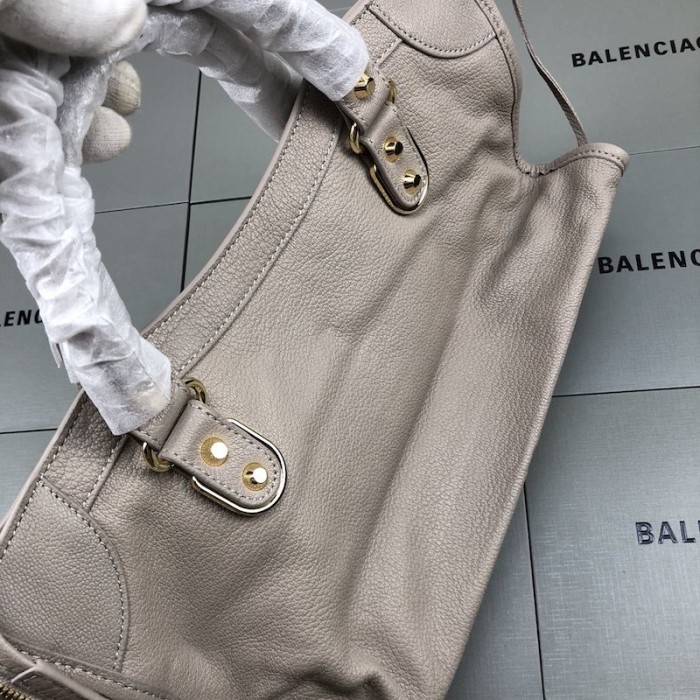 Ba*len*cia*ga classic city shoulder bag grey/gold