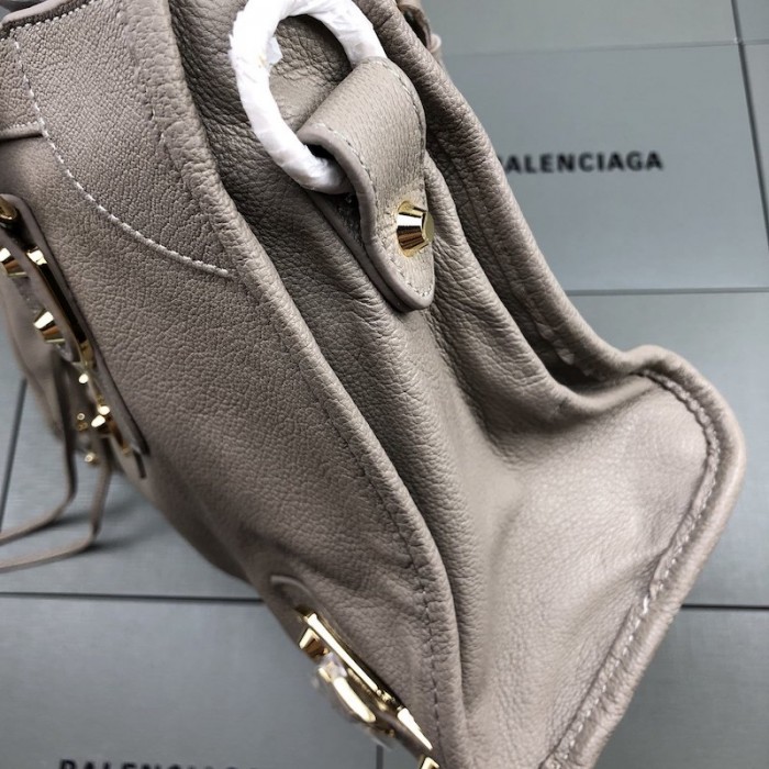Ba*len*cia*ga classic city shoulder bag grey/gold