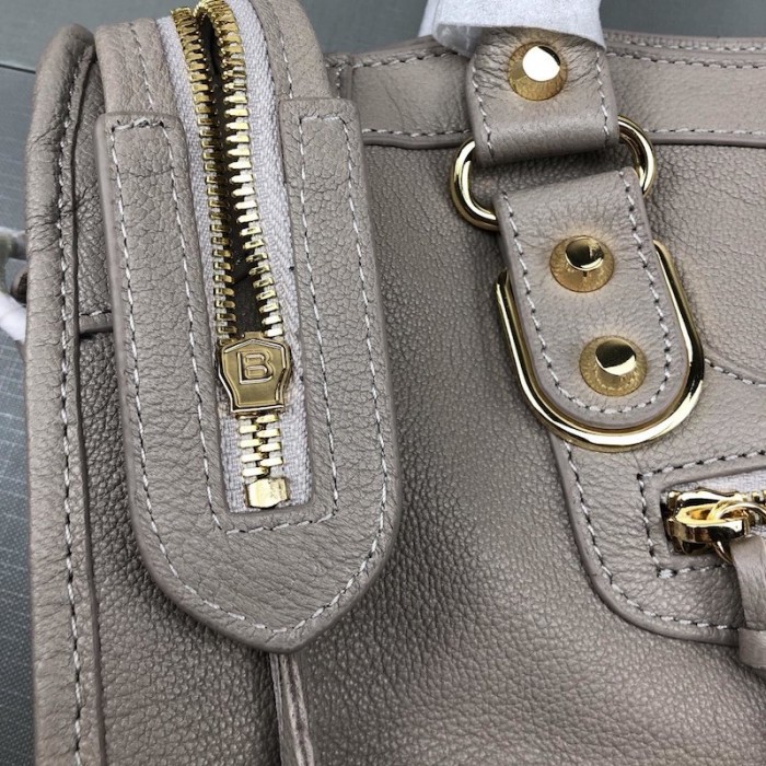 Ba*len*cia*ga classic city shoulder bag grey/gold
