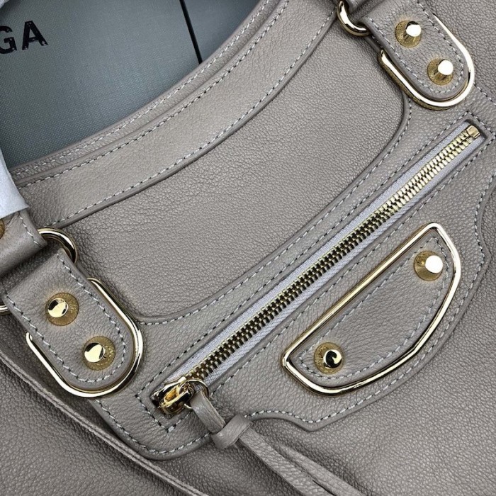 Ba*len*cia*ga classic city shoulder bag grey/gold