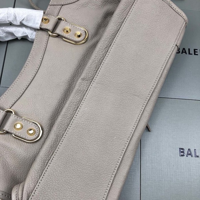 Ba*len*cia*ga classic city shoulder bag grey/gold