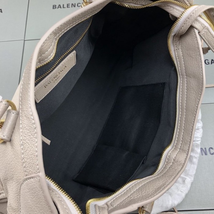 Ba*len*cia*ga classic city shoulder bag grey/gold