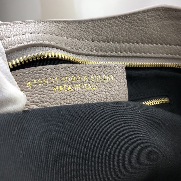 Ba*len*cia*ga classic city shoulder bag grey/gold