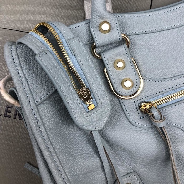 Ba*len*cia*ga classic city shoulder bag light blue