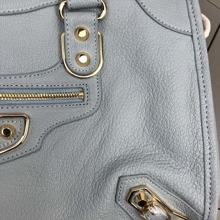 Ba*len*cia*ga classic city shoulder bag light blue