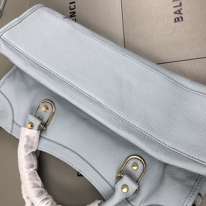 Ba*len*cia*ga classic city shoulder bag light blue
