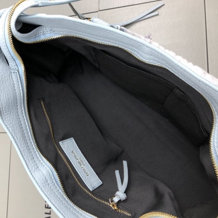 Ba*len*cia*ga classic city shoulder bag light blue