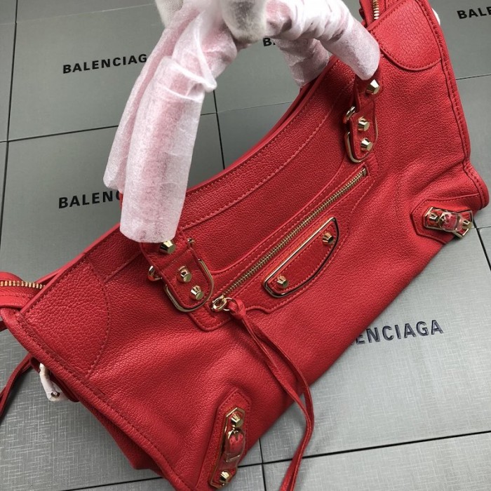 Ba*len*cia*ga classic city shoulder bag red/gold