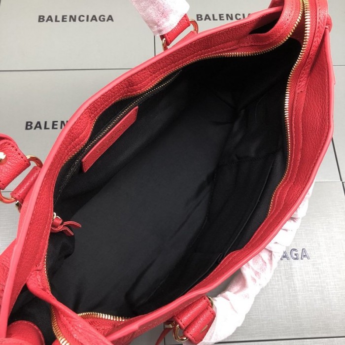 Ba*len*cia*ga classic city shoulder bag red/gold