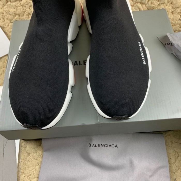 Ba*len*cia*ga speed sneakers black with red