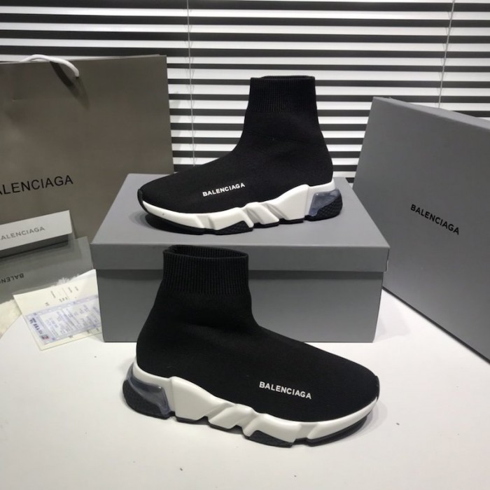 Ba*len*cia*ga speed clear sole sneakers black