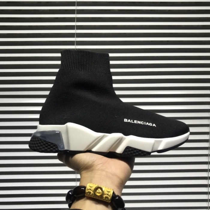Ba*len*cia*ga speed clear sole sneakers black