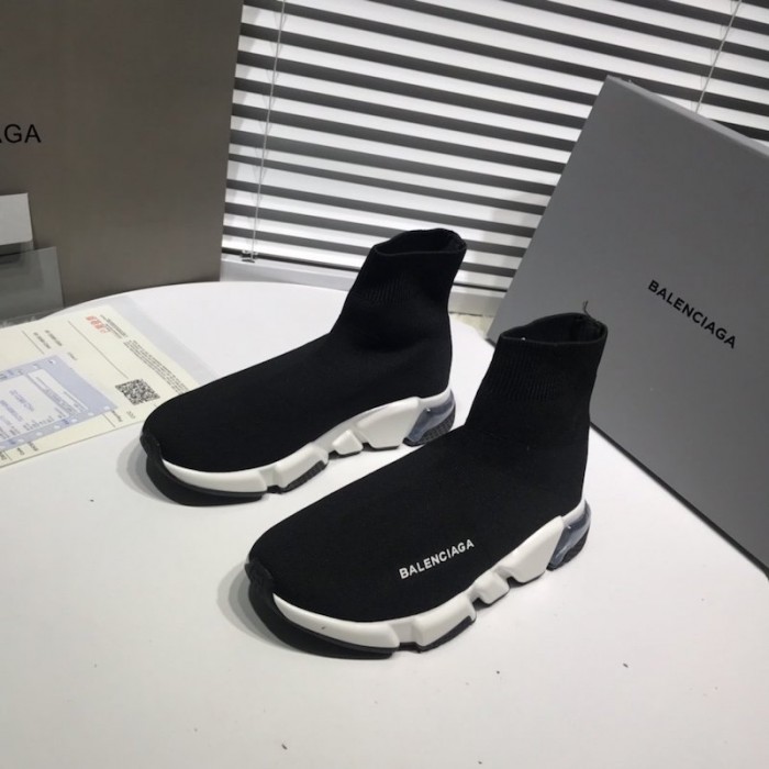 Ba*len*cia*ga speed clear sole sneakers black