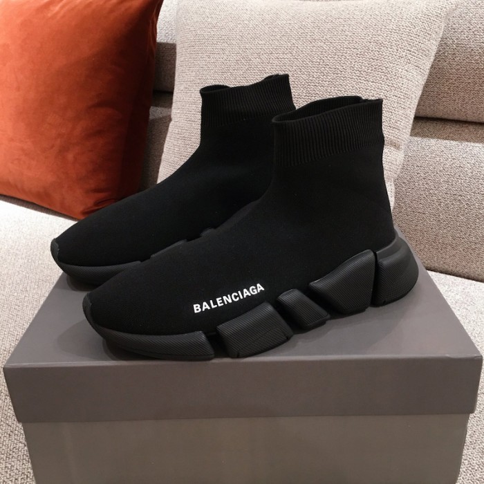 Ba*len*cia*ga speed clear sole sneakers black color