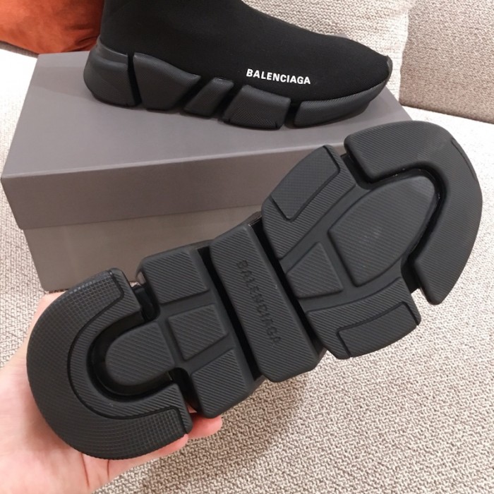 Ba*len*cia*ga speed clear sole sneakers black color