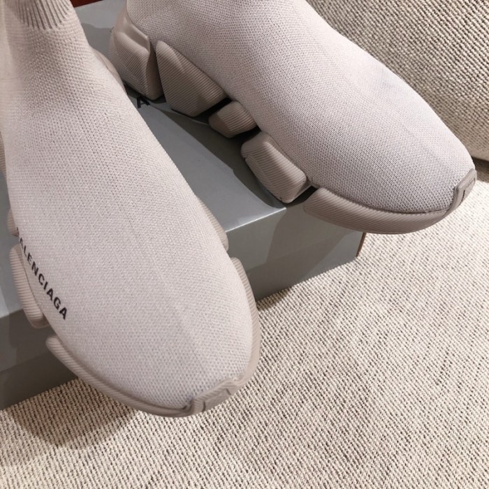Ba*len*cia*ga speed clear sole sneakers grey