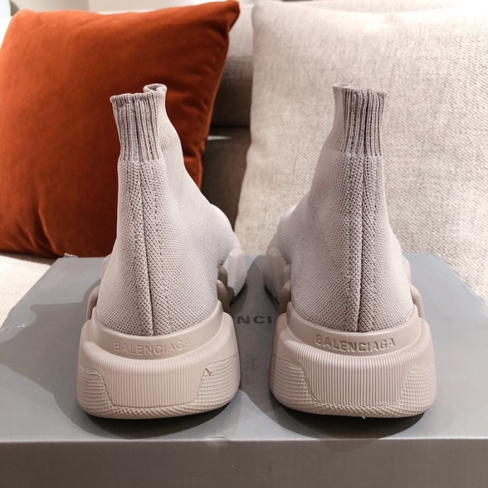 Ba*len*cia*ga speed clear sole sneakers grey