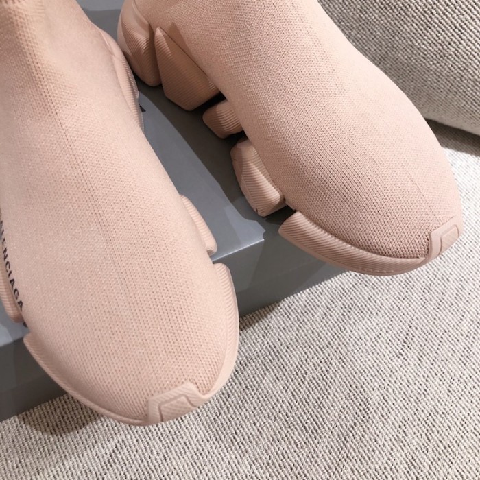 Ba*len*cia*ga speed clear sole sneakers pink