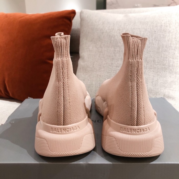 Ba*len*cia*ga speed clear sole sneakers pink