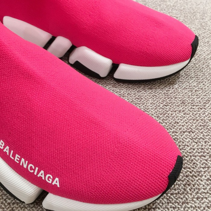 Ba*len*cia*ga speed clear sole sneakers rose
