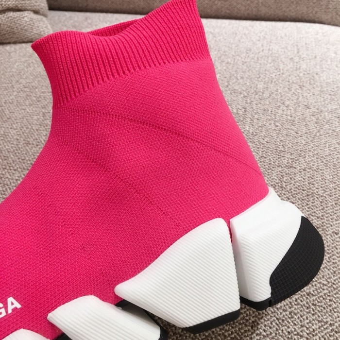 Ba*len*cia*ga speed clear sole sneakers rose