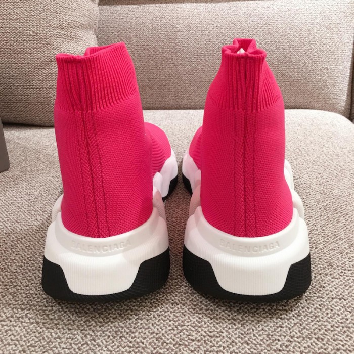 Ba*len*cia*ga speed clear sole sneakers rose