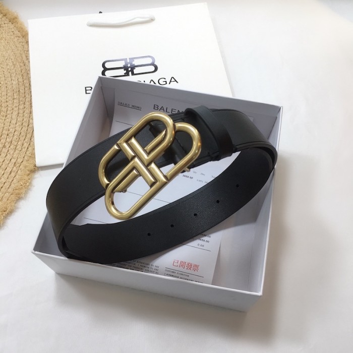 Ba*len*cia*ga bb large belt black / gold