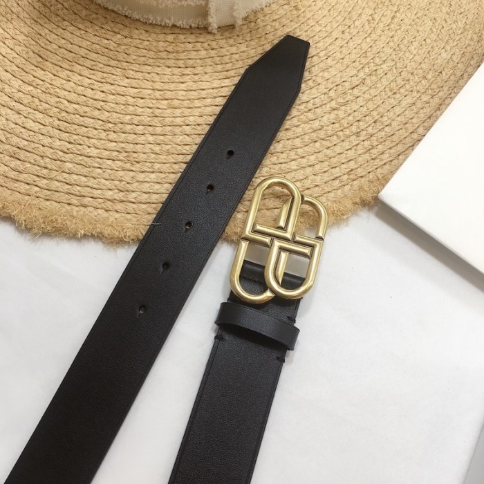 Ba*len*cia*ga bb large belt black / gold