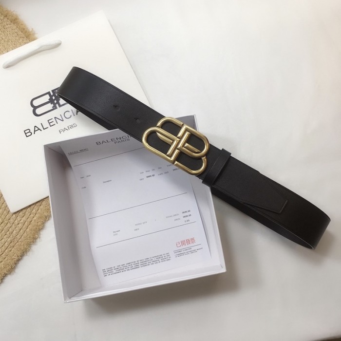 Ba*len*cia*ga bb large belt black / gold