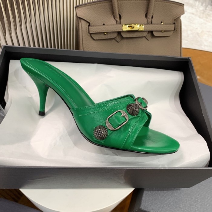 Ba*len*cia*ga cagole 70mm sandal green