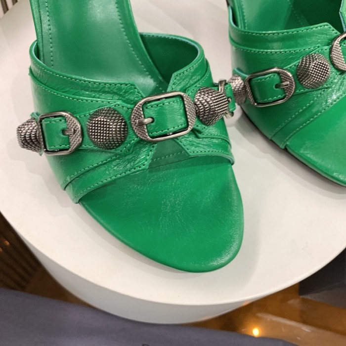 Ba*len*cia*ga cagole 70mm sandal green