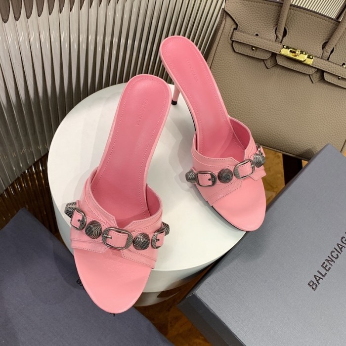 Ba*len*cia*ga cagole 70mm sandal pink