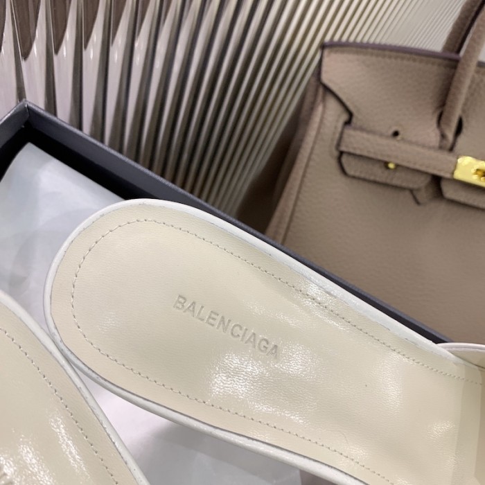 Ba*len*cia*ga cagole 70mm sandal white