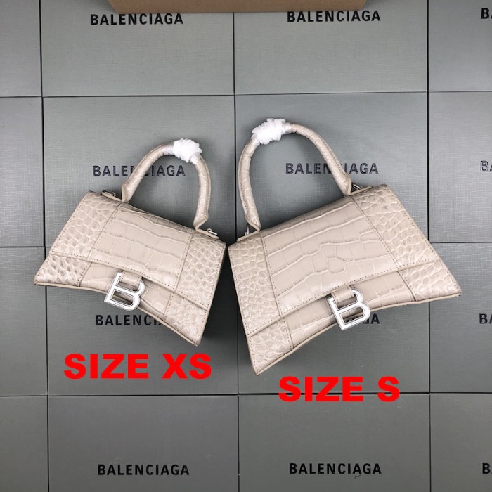 Ba*len*cia*ga women''s hourglass xs handbag in beige