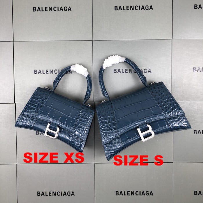 Ba*len*cia*ga women''s hourglass xs handbag in blue