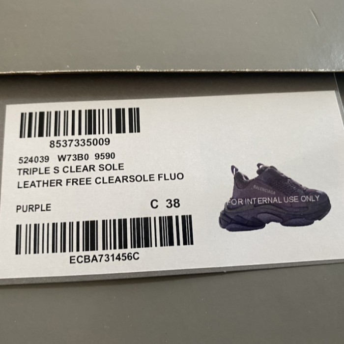 women Ba*len*cia*ga triple s sneaker lavender