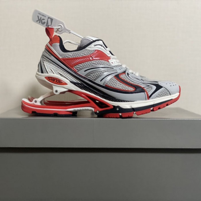 Ba*len*cia*ga men''s x-pander sneaker in white/red
