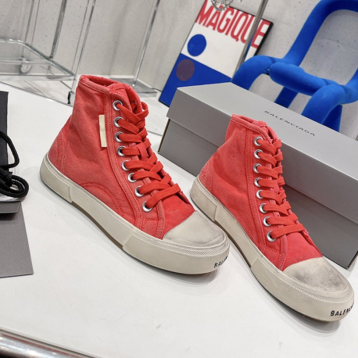 Ba*len*cia*ga paris high top sneaker in red