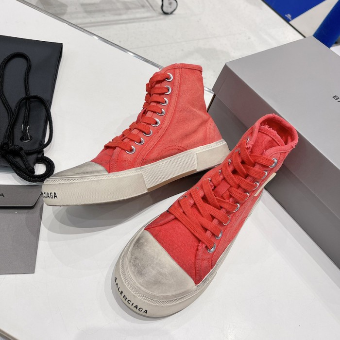 Ba*len*cia*ga paris high top sneaker in red