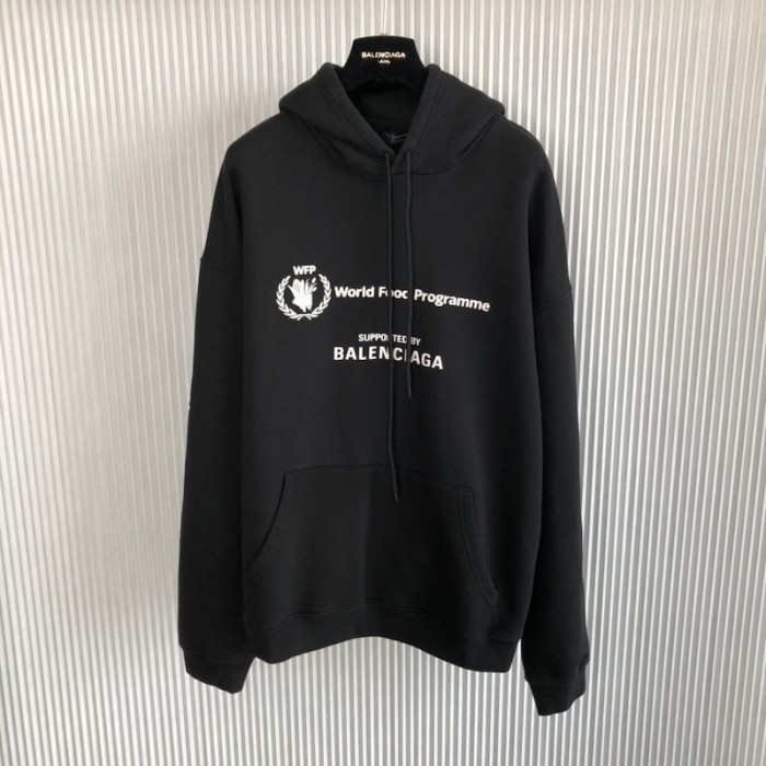 Ba*len*cia*ga wfp hoodie medium fit in black