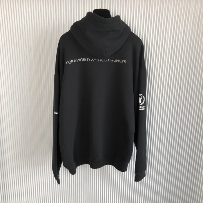 Ba*len*cia*ga wfp hoodie medium fit in black