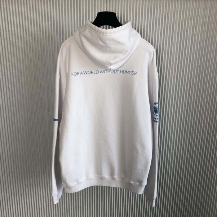 Ba*len*cia*ga wfp hoodie medium fit in white