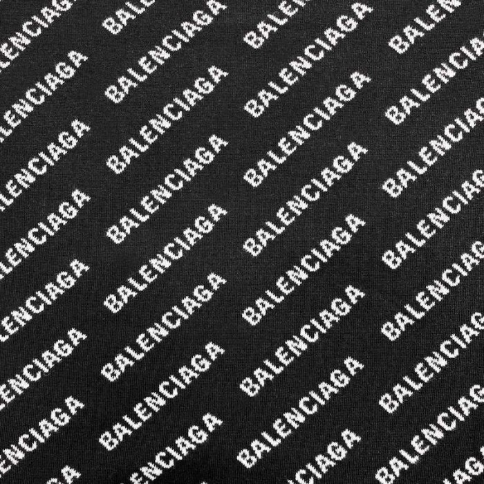 Ba*len*cia*ga mini allover logo cardigan in black