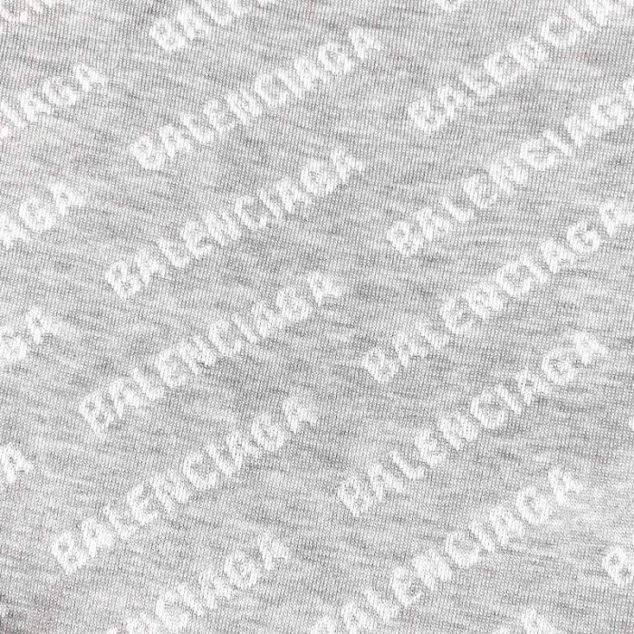 Ba*len*cia*ga mini allover logo cardigan in grey