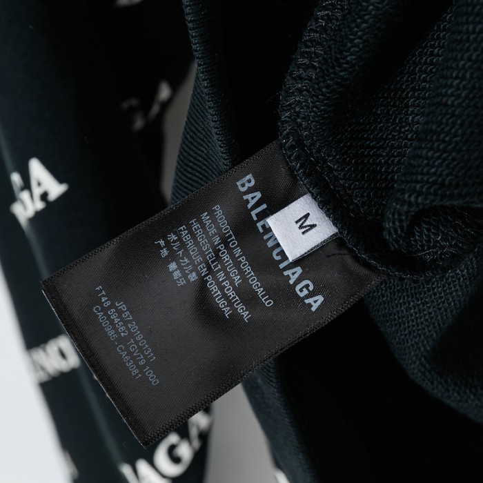 balencaiga allover Ba*len*cia*ga logos hoodie black