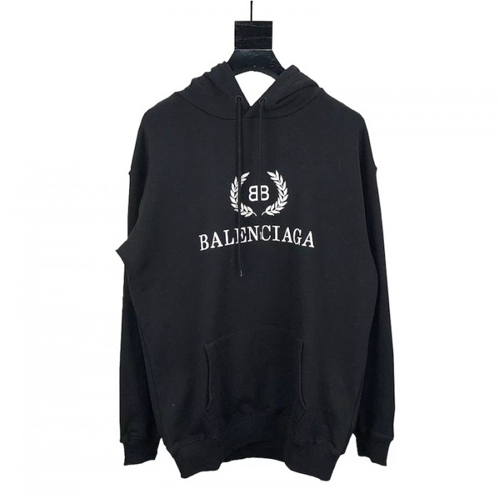 Ba*len*cia*ga bb Ba*len*cia*ga printed hoodies black