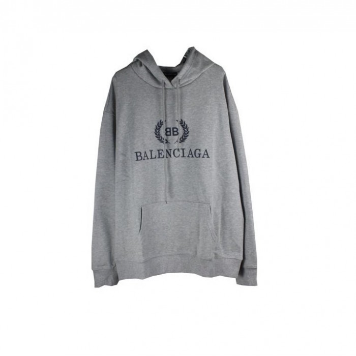 Ba*len*cia*ga bb Ba*len*cia*ga printed hoodies grey